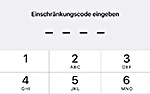 iOS Einschränkungen aktivieren