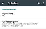 Android Code Sperre